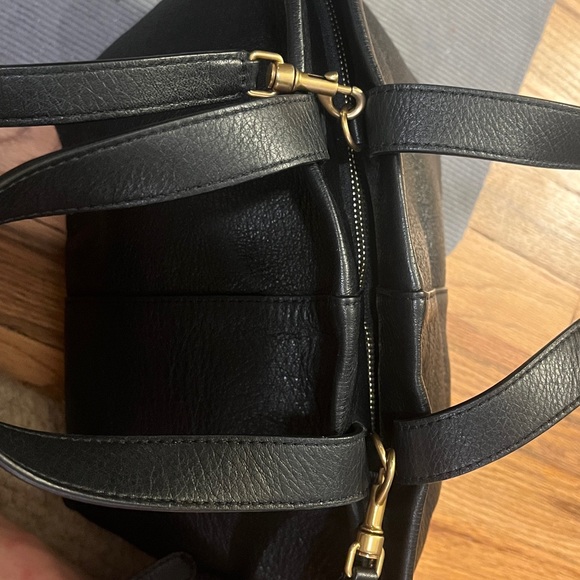 Mansur Gavriel Tulipano Black leather Tote / Crossbody - Picture 7 of 9